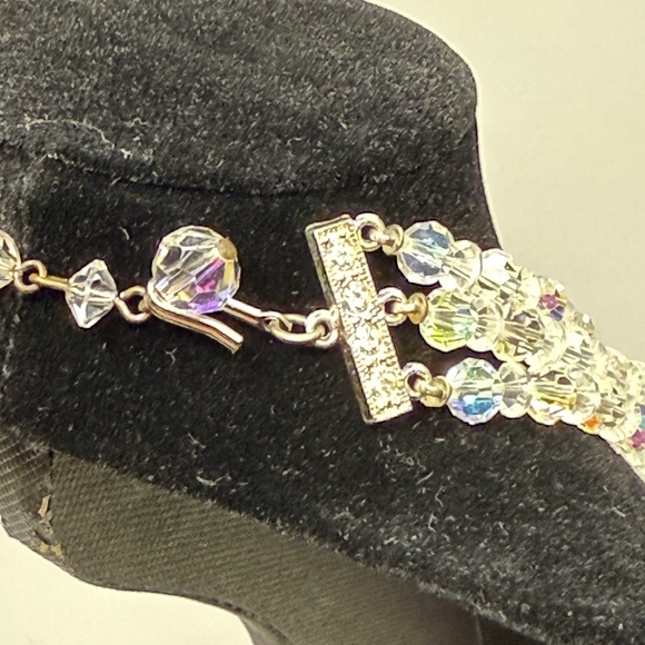 Crystal 3 Strand Necklace - Picture 5 of 10